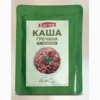 Каша перлова гречана ячнева плов з м#039;ясом свинини ТУ 250 г