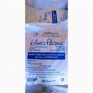 Сіль харчова камяна, помол 1, не йодованна, в мішках по 25 кг