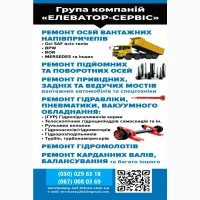 Ремонт та заміна інтраксів осей SAF. Відновлення зломаних та кривих осей SAF, ВPW