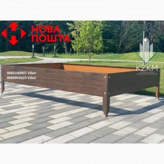 Збірна грядка під дерево, збірна Люкс висока, металева грядка