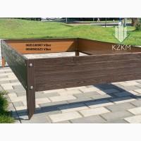 Збірна грядка під дерево, збірна Люкс висока, металева грядка