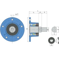 Ступиця ріжучого вузла Agro Point IL60-140/5H-M30 FKL, дискові борони