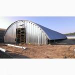 Бескаркасные арочные ангары, напольные зернохранилища, склады