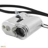 Карманный микроскоп MG 9592 60X с LED и ультрафиолетовой подсветкой