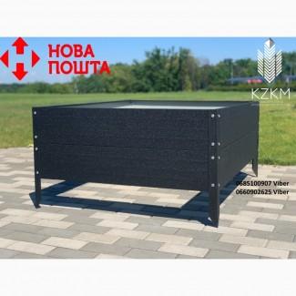 Збірна грядка матова, збірна Люкс висока 380 мм, металева грядка