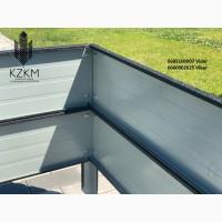 Збірна грядка матова, збірна Люкс висока 380 мм, металева грядка