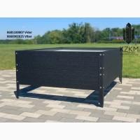 Збірна грядка матова, збірна Люкс висока 380 мм, металева грядка