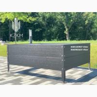 Збірна грядка матова, збірна Люкс висока 380 мм, металева грядка