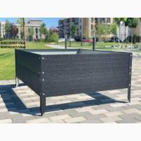 Збірна грядка матова, збірна Люкс висока 380 мм, металева грядка