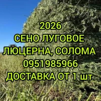 В продаже сено в тюках (луговое, люцерна, солома). Доставка. Нал, б/н