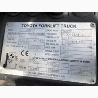 Вилочный погрузчик Toyota 02-8FGF20. Спецтехника б/у