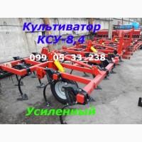 Универсальный прицепной культиватор КСУ-8, 4(кпс) с пружинной бороной в 2 ряда и катками