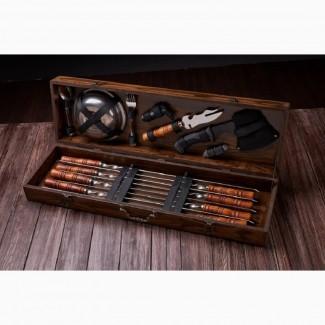 Набор шампуров подарочный Викинг-2 Браун