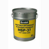 Мастика битумная резиновая холодная МБР-37 Ecobit ГОСТ 30693-2000 Кровельная 20 кг