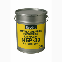 Мастика битумно-резиновая гидроизоляционная для кровли МБР-39 Ecobit ГОСТ 30693-2000 20 кг