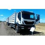 Автопоезд-зерновоз.Кузов V- 75 м3 на базе IVECO Trakker 6 х 4