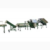 Линия сортировки, фасовки, упаковки картофеля, овощей, моркови, лука, свеклы, фруктов