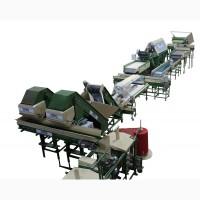 Линия сортировки, фасовки, упаковки картофеля, овощей, моркови, лука, свеклы, фруктов