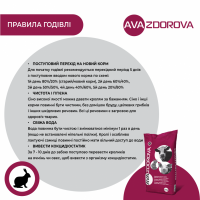 Премікс для кролів з 20-го дня та кролематок AVA RABBIT MIX 5%