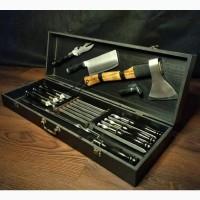 Набор шампуров в деревянном кейсе Шашлычник