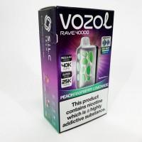 Світло-музикальна сигарета VOZOL RAVE 40000 тяг: Персик-Малина-Лимонад