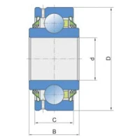 Підшипник кульковий GW 211PP202 FKL, 8K2000 Summers