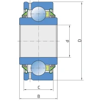 Підшипник кульковий GW 211PP202 FKL, 8K2000 Summers