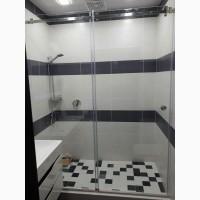 Раздвижные душевые двери и перегородки в ванной на заказ, изготовление и установка